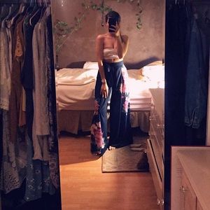 Beautiful floral wide leg pants